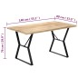 vidaXL Mesa de comedor de madera maciza de mango 140x80x76 cm vidaXL Mesa de comedor de madera maciza de mango 140x80x76 cm