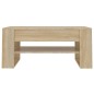 vidaXL Mesa de centro madera contrachapada roble Sonoma 102x55x45 cm vidaXL Mesa de centro madera contrachapada roble Sonoma 102x55x45 cm