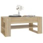 vidaXL Mesa de centro madera contrachapada roble Sonoma 102x55x45 cm vidaXL Mesa de centro madera contrachapada roble Sonoma 102x55x45 cm
