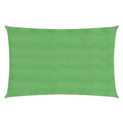 vidaXL Toldo de vela HDPE verde claro 160 g/m² 2x4,5 m