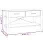 vidaXL Mueble para TV madera contrachapada negro 82x38x45 cm vidaXL Mueble para TV madera contrachapada negro 82x38x45 cm