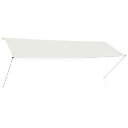 vidaXL Toldo retráctil 350x150 cm crema