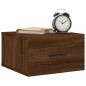 vidaXL Mesitas de noche de pared 2 uds color roble marrón 35x35x20 cm vidaXL Mesitas de noche de pared 2 uds color roble marrón 35x35x20 cm