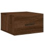 vidaXL Mesitas de noche de pared 2 uds color roble marrón 35x35x20 cm vidaXL Mesitas de noche de pared 2 uds color roble marrón 35x35x20 cm