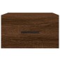 vidaXL Mesitas de noche de pared 2 uds color roble marrón 35x35x20 cm vidaXL Mesitas de noche de pared 2 uds color roble marrón 35x35x20 cm
