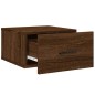 vidaXL Mesitas de noche de pared 2 uds color roble marrón 35x35x20 cm vidaXL Mesitas de noche de pared 2 uds color roble marrón 35x35x20 cm