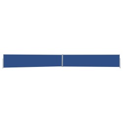 vidaXL Toldo lateral retráctil para patio azul 140x1200 cm