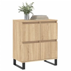 vidaXL Aparador de madera contrachapada roble Sonoma 60x35x70 cm