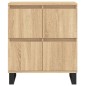 vidaXL Aparador de madera contrachapada roble Sonoma 60x35x70 cm vidaXL Aparador de madera contrachapada roble Sonoma 60x35x70 cm