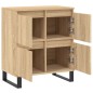 vidaXL Aparador de madera contrachapada roble Sonoma 60x35x70 cm vidaXL Aparador de madera contrachapada roble Sonoma 60x35x70 cm