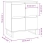 vidaXL Aparador de madera contrachapada roble Sonoma 60x35x70 cm vidaXL Aparador de madera contrachapada roble Sonoma 60x35x70 cm