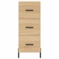 vidaXL Aparador madera contrachapada color roble Sonoma 34,5x34x90 cm vidaXL Aparador madera contrachapada color roble Sonoma 34,5x34x90 cm
