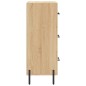 vidaXL Aparador madera contrachapada color roble Sonoma 34,5x34x90 cm vidaXL Aparador madera contrachapada color roble Sonoma 34,5x34x90 cm