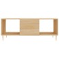 vidaXL Mesa de centro madera contrachapada roble Sonoma 102x50x40 cm