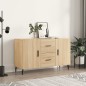 vidaXL Aparador de madera de ingeniería roble Sonoma 100x36x60 cm vidaXL Aparador de madera de ingeniería roble Sonoma 100x36x60 cm