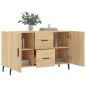 vidaXL Aparador de madera de ingeniería roble Sonoma 100x36x60 cm vidaXL Aparador de madera de ingeniería roble Sonoma 100x36x60 cm