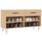 vidaXL Banco zapatero madera de ingeniería roble Sonoma 102x35x55 cm vidaXL Banco zapatero madera de ingeniería roble Sonoma 102x35x55 cm