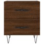 vidaXL Mesita noche 2 uds madera ingeniería marrón roble 40x35x47,5 cm vidaXL Mesita noche 2 uds madera ingeniería marrón roble 40x35x47,5 cm