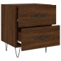 vidaXL Mesita noche 2 uds madera ingeniería marrón roble 40x35x47,5 cm vidaXL Mesita noche 2 uds madera ingeniería marrón roble 40x35x47,5 cm