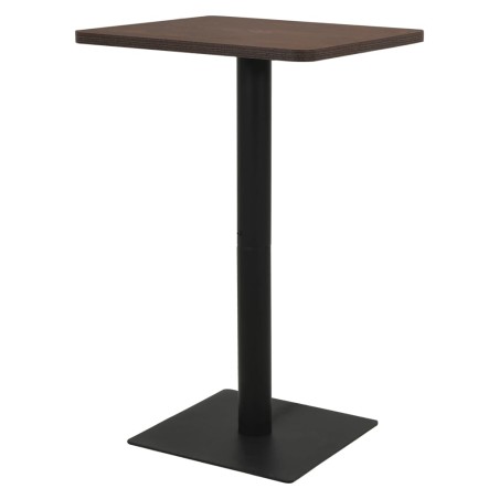 vidaXL Mesa de bistró ceniza oscuro 78,5x78,5x107 cm