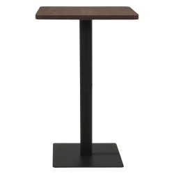 vidaXL Mesa de bistró ceniza oscuro 78,5x78,5x107 cm