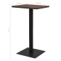 vidaXL Mesa de bistró ceniza oscuro 78,5x78,5x107 cm vidaXL Mesa de bistró ceniza oscuro 78,5x78,5x107 cm