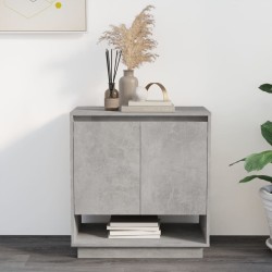 vidaXL Aparador de madera contrachapada gris hormigón 70x41x75 cm