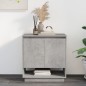vidaXL Aparador de madera contrachapada gris hormigón 70x41x75 cm vidaXL Aparador de madera contrachapada gris hormigón 70x41x75 cm