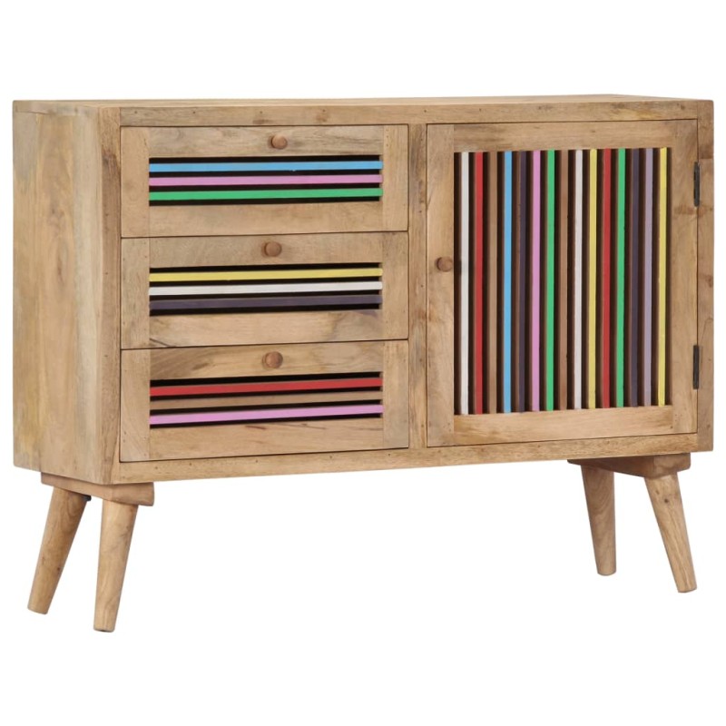 vidaXL Aparador de madera maciza de mango 100x30x75 cm vidaXL Aparador de madera maciza de mango 100x30x75 cm