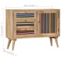vidaXL Aparador de madera maciza de mango 100x30x75 cm vidaXL Aparador de madera maciza de mango 100x30x75 cm