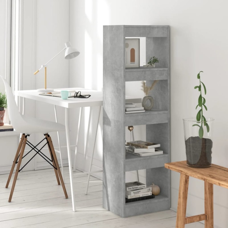 vidaXL Estantería/divisor de espacios gris hormigón 40x30x135 cm vidaXL Estantería/divisor de espacios gris hormigón 40x30x135 cm