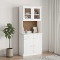 vidaXL Armario superior de tocador ALTA madera pino blanco 77x30x92cm vidaXL Armario superior de tocador ALTA madera pino blanco 77x30x92cm