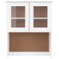 vidaXL Armario superior de tocador ALTA madera pino blanco 77x30x92cm vidaXL Armario superior de tocador ALTA madera pino blanco 77x30x92cm
