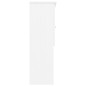 vidaXL Armario superior de tocador ALTA madera pino blanco 77x30x92cm vidaXL Armario superior de tocador ALTA madera pino blanco 77x30x92cm