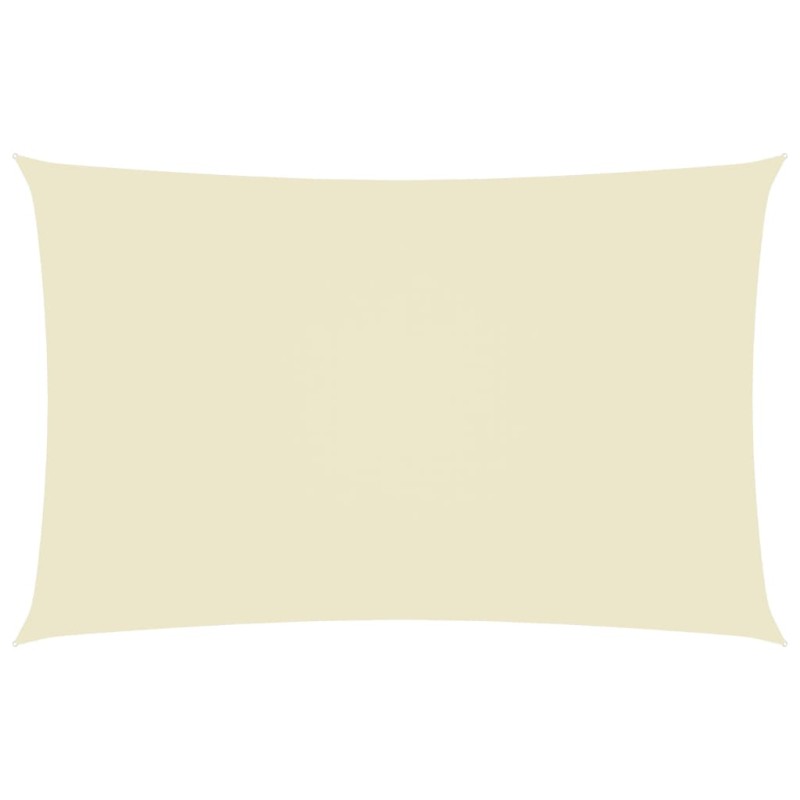 vidaXL Toldo de vela rectangular tela Oxford color crema 3x6 m vidaXL Toldo de vela rectangular tela Oxford color crema 3x6 m