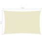 vidaXL Toldo de vela rectangular tela Oxford color crema 3x6 m vidaXL Toldo de vela rectangular tela Oxford color crema 3x6 m