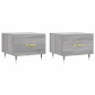 vidaXL Mesas de centro 2 uds madera ingeniería gris Sonoma 50x50x40 cm vidaXL Mesas de centro 2 uds madera ingeniería gris Sonoma 50x50x40 cm