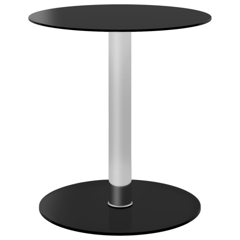 vidaXL Mesa de centro de vidrio templado negro 40 cm vidaXL Mesa de centro de vidrio templado negro 40 cm