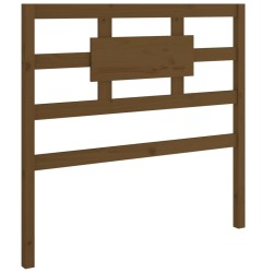 vidaXL Cabecero de cama madera maciza pino marrón miel 95,5x4x100 cm