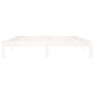 vidaXL Estructura de cama de madera maciza de pino blanco 160x200 cm vidaXL Estructura de cama de madera maciza de pino blanco 160x200 cm