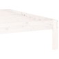 vidaXL Estructura de cama de madera maciza de pino blanco 160x200 cm vidaXL Estructura de cama de madera maciza de pino blanco 160x200 cm