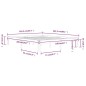 vidaXL Estructura de cama de madera maciza de pino blanco 160x200 cm vidaXL Estructura de cama de madera maciza de pino blanco 160x200 cm