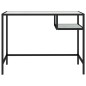 vidaXL Escritorio para ordenador vidrio blanco mármol 100x36x74 cm vidaXL Escritorio para ordenador vidrio blanco mármol 100x36x74 cm