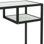 vidaXL Escritorio para ordenador vidrio blanco mármol 100x36x74 cm vidaXL Escritorio para ordenador vidrio blanco mármol 100x36x74 cm