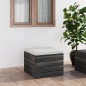 vidaXL Otomana de palets para jardín con cojín madera de pino vidaXL Otomana de palets para jardín con cojín madera de pino