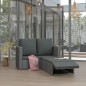 vidaXL Set de muebles de jardín 2 pzas y cojines ratán sintético gris vidaXL Set de muebles de jardín 2 pzas y cojines ratán sintético gris