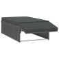 vidaXL Set de muebles de jardín 2 pzas y cojines ratán sintético gris vidaXL Set de muebles de jardín 2 pzas y cojines ratán sintético gris