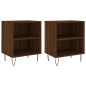 vidaXL Mesita de noche 2 uds madera ingeniería roble marrón 40x30x50cm vidaXL Mesita de noche 2 uds madera ingeniería roble marrón 40x30x50cm