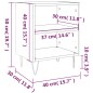 vidaXL Mesita de noche 2 uds madera ingeniería roble marrón 40x30x50cm vidaXL Mesita de noche 2 uds madera ingeniería roble marrón 40x30x50cm