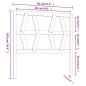 vidaXL Cabecero de cama madera maciza de pino marrón miel 96x4x100 cm vidaXL Cabecero de cama madera maciza de pino marrón miel 96x4x100 cm